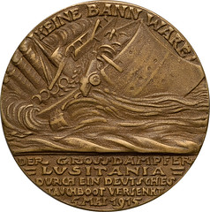 Lusitania medal reverse