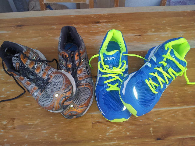 Meine alten und neuen Laufschuhe