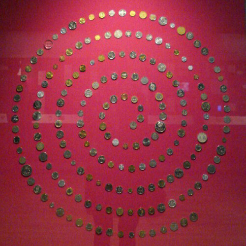 British Museum coin spiral