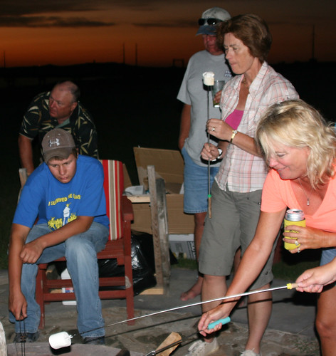 Even the adults enjoy making smores