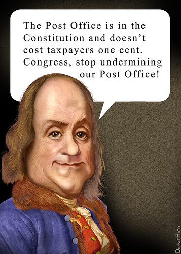 Benjamin Franklin "Save our Post Office"