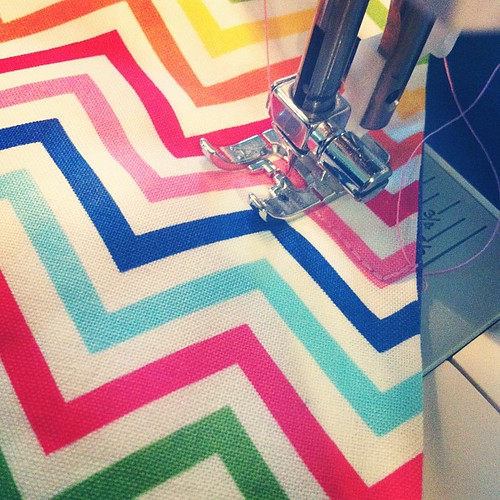 Quilting chevrons for someone special! #mugswap