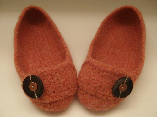 Felted Crochet Slippers 1