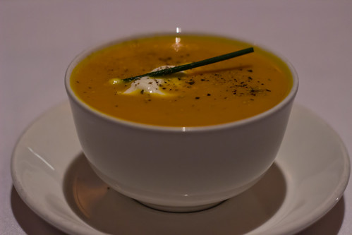 Carrot Ginger and Soup at The Capital Grille