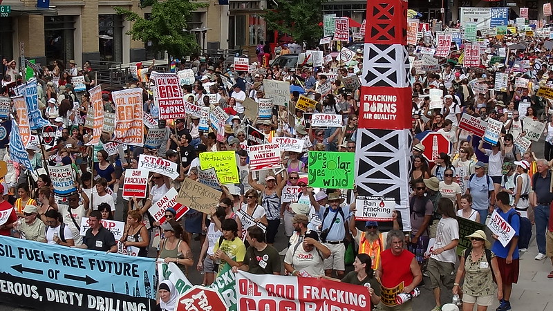 Anti fracking rally DC