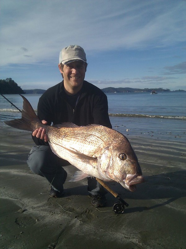 Tom with 8kg Snapper