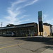 Vintage strip mall August 19 2012 with original signage Edmonton Alberta