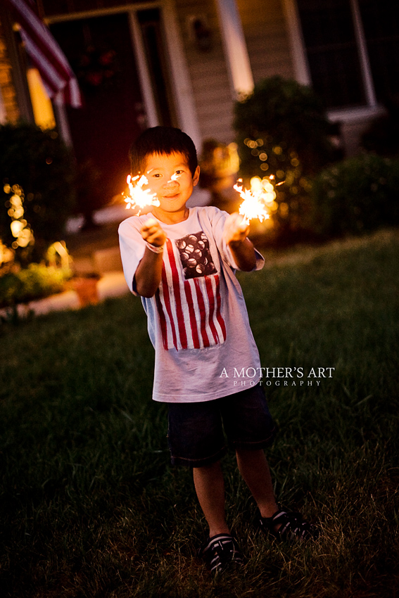 July 4th sparklers 1