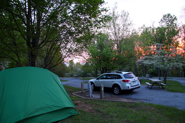 Camping is also spectacular at Natural Tunnel State Park