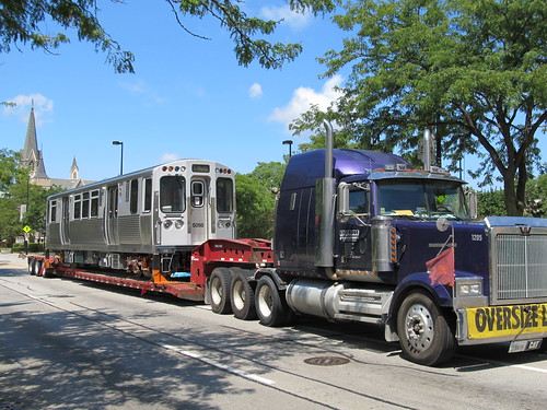 New CTA 5000 Series Rail Cars Being Delivered to The Skokie Shops