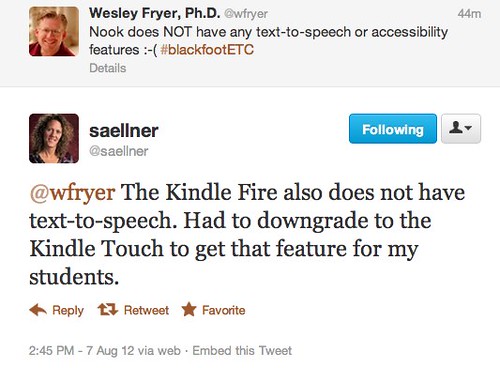 Twitter / saellner: @wfryer The Kindle Fire also ...