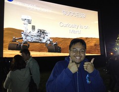 Watching The Mars Rover Curiosity Land On Mars at Moffett Field, CA! (8-5-12)