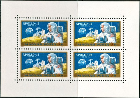 Blok známok Maďarsko 1970, Vesmír - Apollo 12