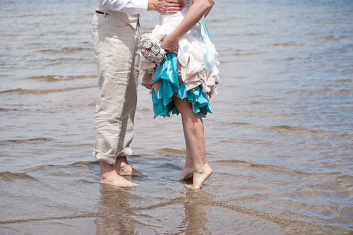 6.27.12 - Nicole & Josh's Eco-DIY Beach Wedding