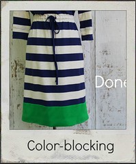 how to lengthen with color-blocking