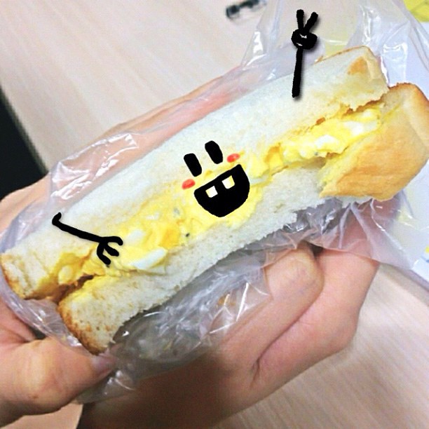 typicalben made egg mayo sandwich