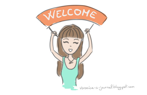 A personal blogger's welcome sign