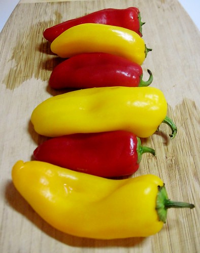 Mini sweet peppers