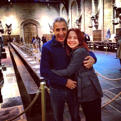 My step dad and I in the actual Great Hall