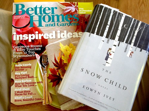 Better Homes and Gardens magazine and The Snow Child