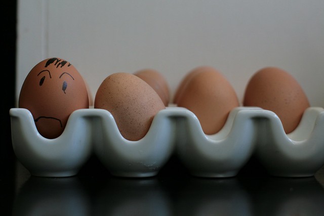 one sad egg