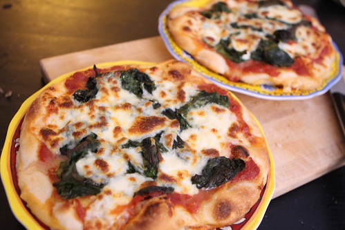 Personal Pan Spinach and Mozzarella Pizzas