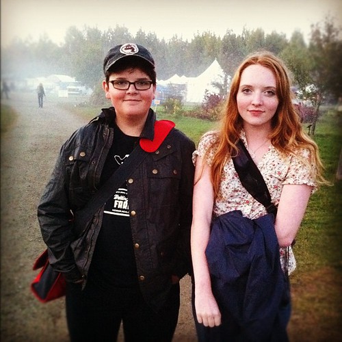 the children at the end of a busy day #teens #unschooling #commongroundfair #cgcf2012