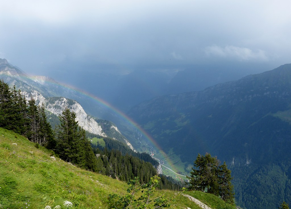 Double Rainbow from Schynige Platte, Switzerland