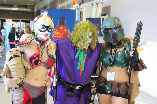 Joker Jedi, Harley Quinn Slave Leia, and Female Boba Fett - Star Wars Celebration VI