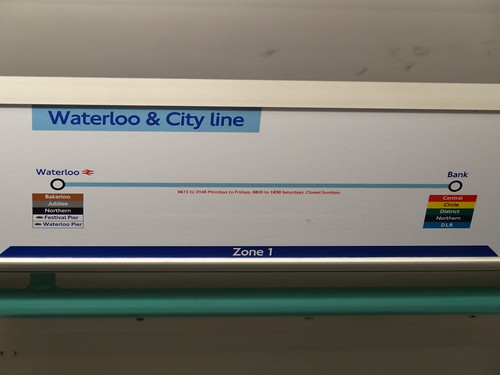 Waterloo And City Line Station Map