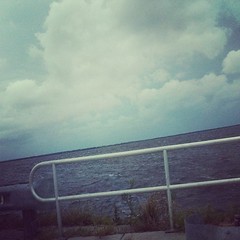 Charlotte Harbor getting choppy & the sky has that "I'm up 2 something" look #swfl #weather #Isaac