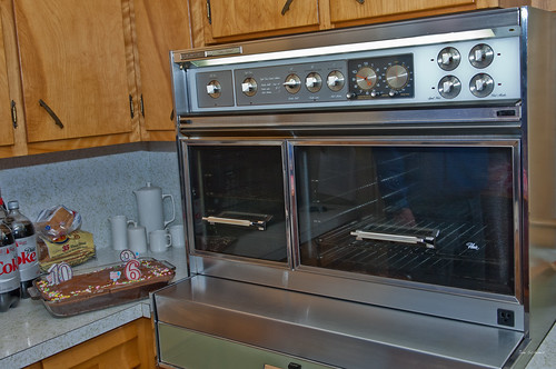 Vintage 1" Knob Chrome Black for Fridgidaire Flair Oven Cooktop 