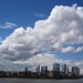 The giant cloud over Canary Wharf