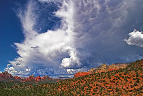 無料写真素材|自然風景|砂漠|雲|岩山|風景アメリカ合衆国|嵐