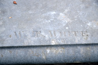 W. T. White signature stone