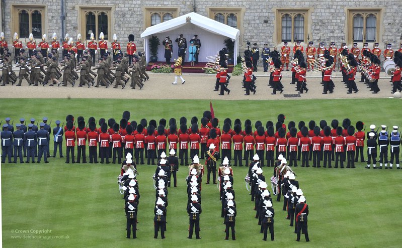 Queen's Diamond Jubilee Parade and Muster at Windsor Castle