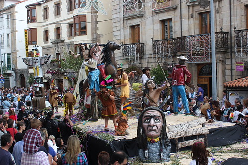 Desfile de carrozas reinosa 2012 fiestas San Mateo