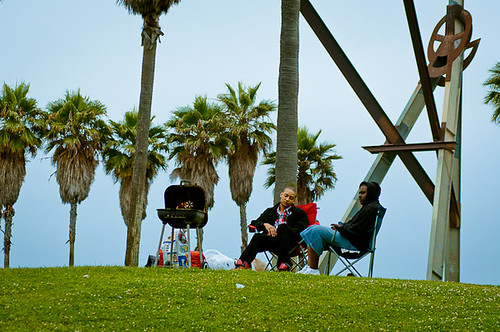Grilling at Venice Beach