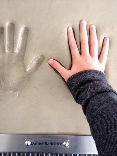 Daniel Radcliffe’s handprint…it’s smaller than mine!