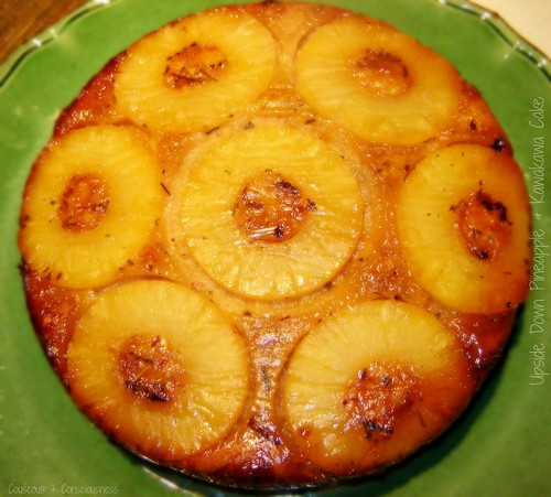 Upside Down Pineapple & Kawakawa Cake 1