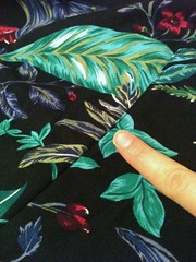 Blue Floral Shorts-to-Skirt Refashion - In Progress