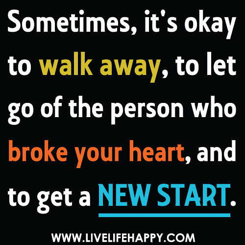 It's Okay to Walk Away