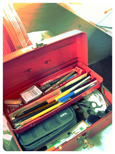 writing/sketching toolbox by Stephanie Distler