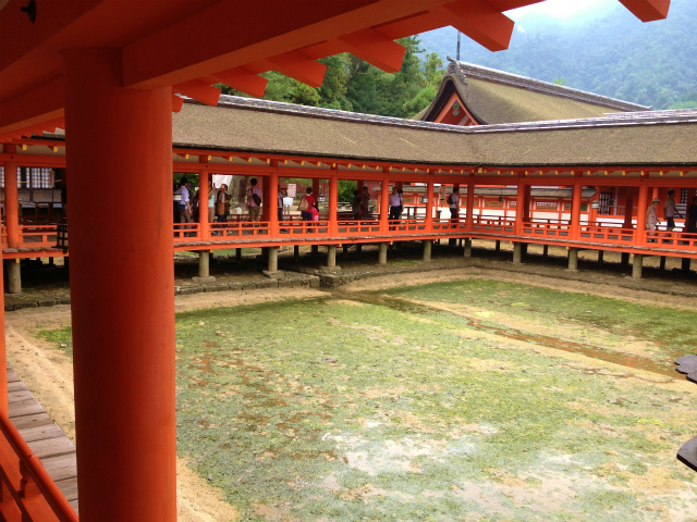 厳島神社境内の入口付近