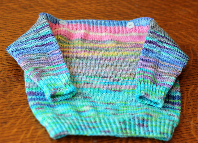 Watercolour Blank Canvas Baby Sweater
