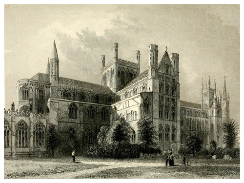 014-Catedral de Peterborough-Winkles's architectural and picturesque illustrations of the catedral..1836-Benjamin Winkles
