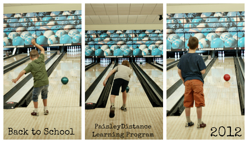 Boys Bowling Collage