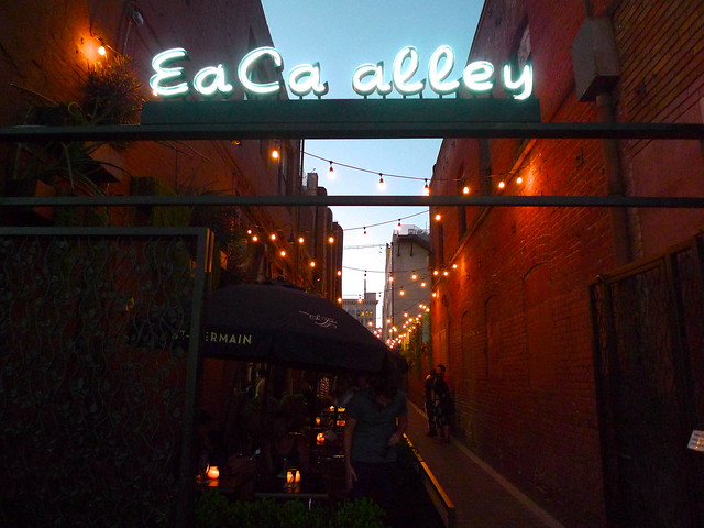 The alley sign