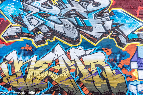 Street Art In Tivoli Car Park (Francis Street In Dublin) by infomatique