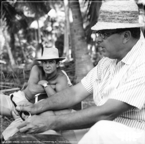 The Establishing Shot CUBBY BROCCOLI & SEAN CONNERY ON THE SET OF DR. NO, JAMACIA. © 1962 DANJAQ, LLC & UNITED ARTISTS CORPORATION. ALL RIGHTS by Craig Grobler